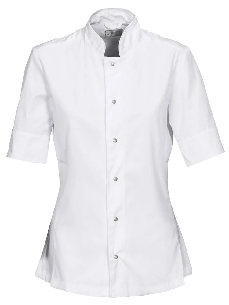 7409 - Veste de Chef Cuisinier 100% coton Egyptien pour femmes lavable 85°